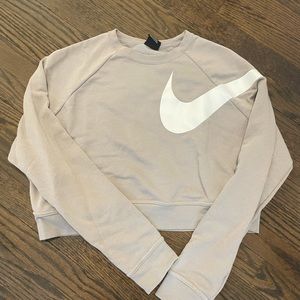 Nike cropped crew neck sweatshirt